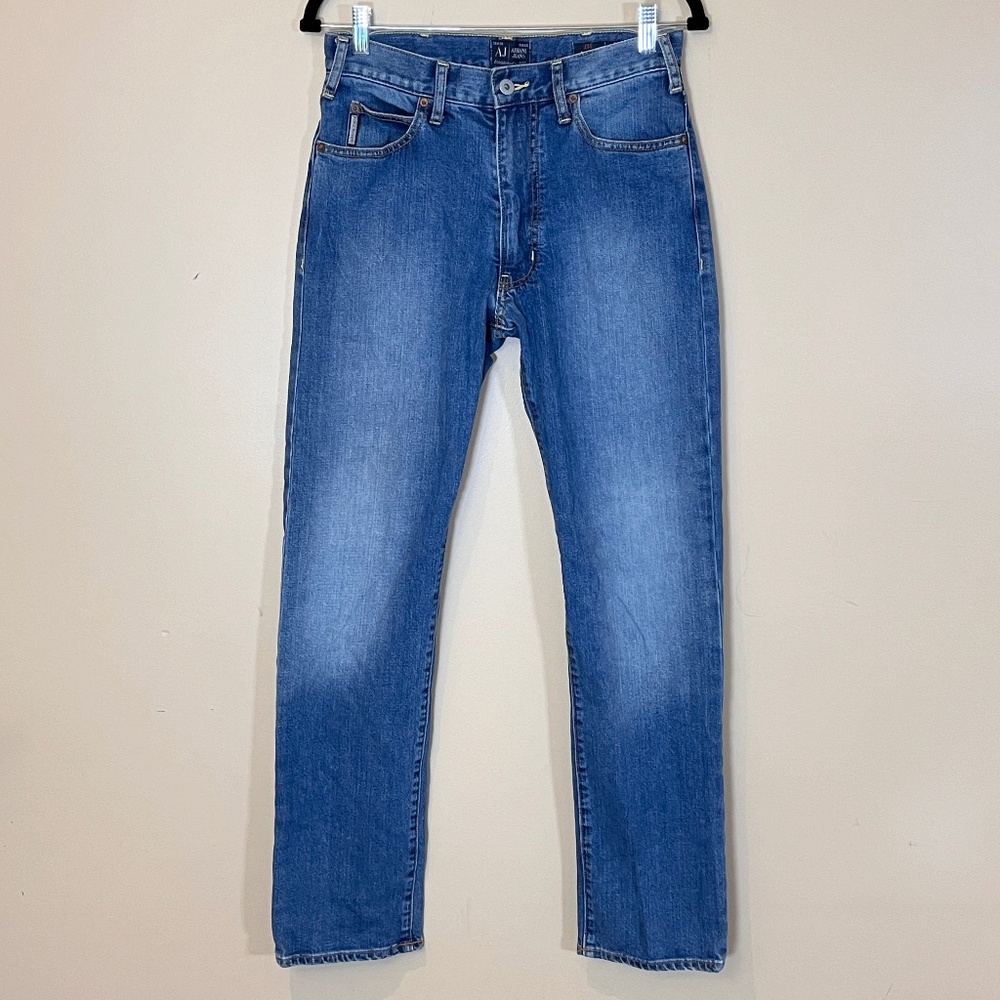 Armani Jeans J31 Regular Straight Jeans - Men's Size 30*34 - Blue
